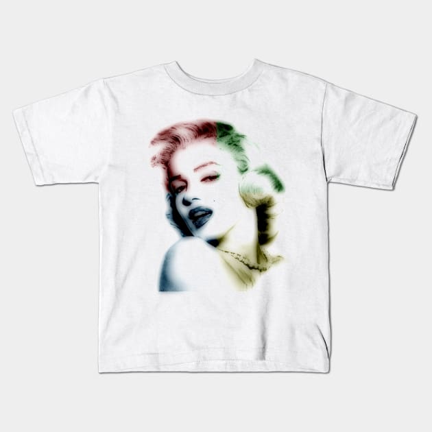 marilyn monroe, colored Kids T-Shirt by hottehue